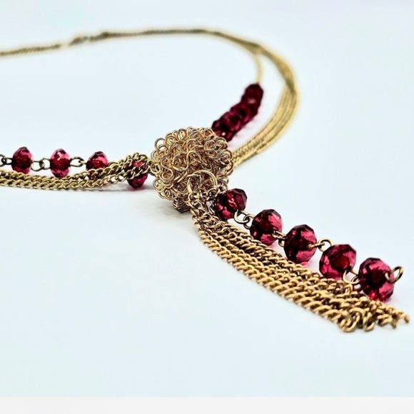 Tassel necklace, costume jewelry. Bag not included. - Picture 3 of 7